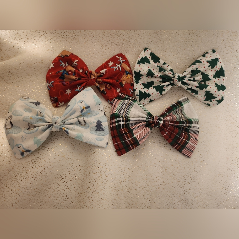 Fabric hair bows